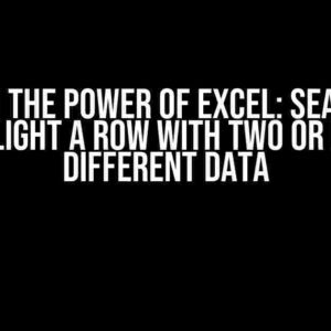 Unleash the Power of Excel: Search and Highlight a Row with Two or More Different Data